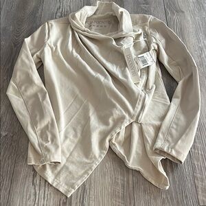 BlankNYC Cream Drape Jacket